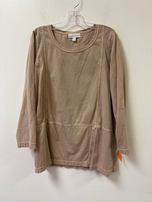 Tunic Long Sleeve By Pure Jill In Cream, Size: L