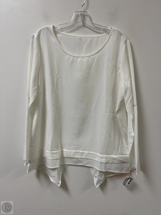 Top Long Sleeve By Clothes Mentor In White, Size: S