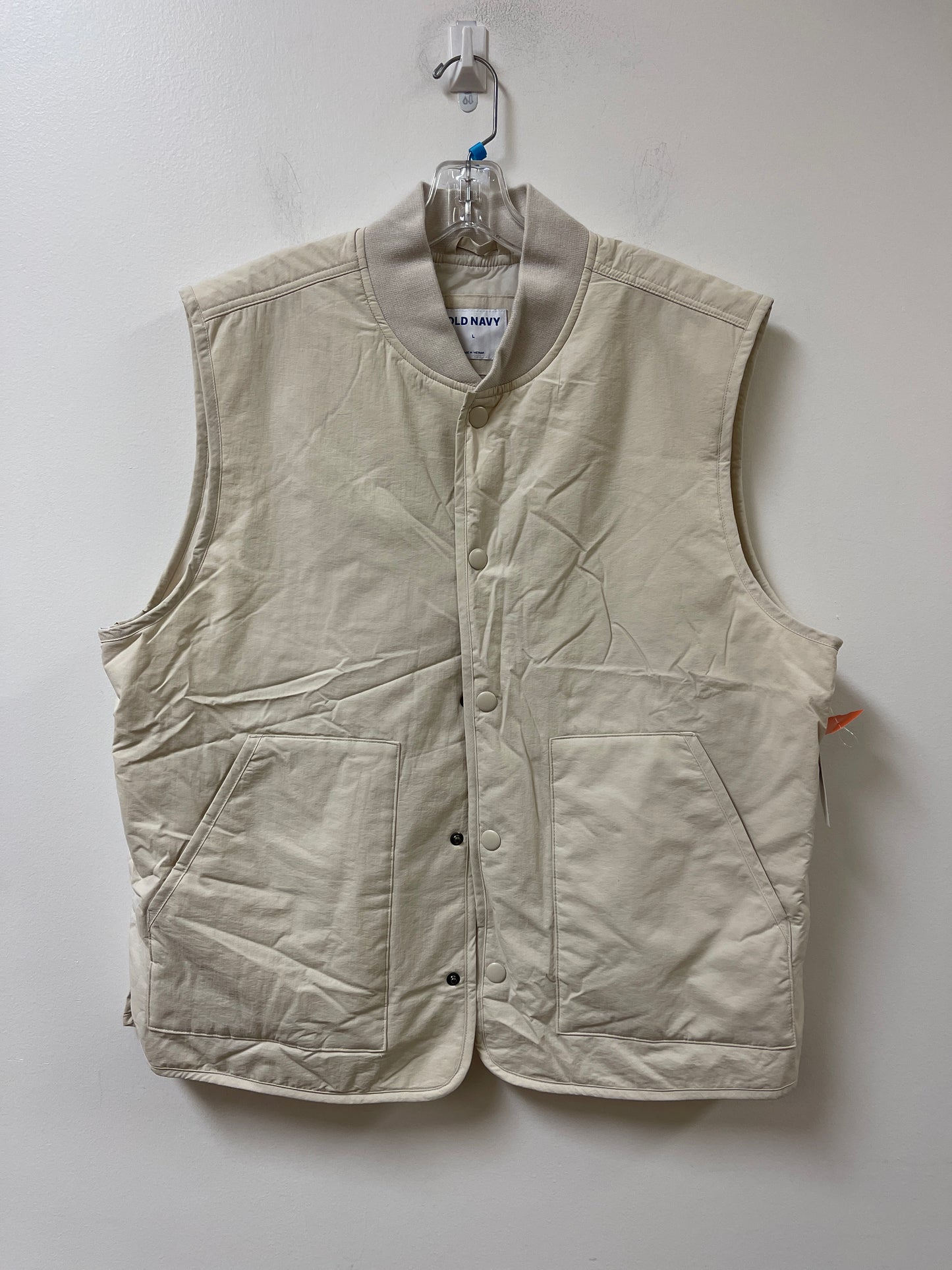 Vest Puffer & Quilted By Old Navy In Cream, Size: L