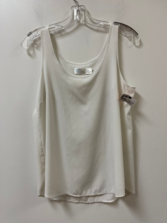 Top Sleeveless By Time And Tru In White, Size: S