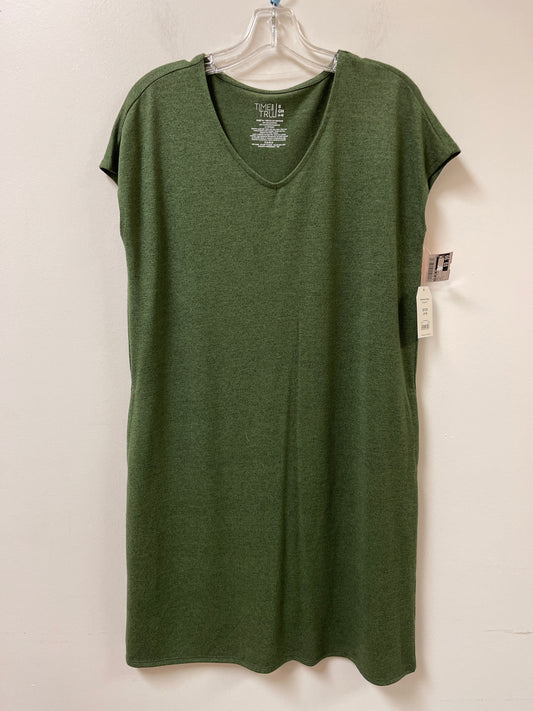 Dress Casual Midi By Time And Tru In Green, Size: S