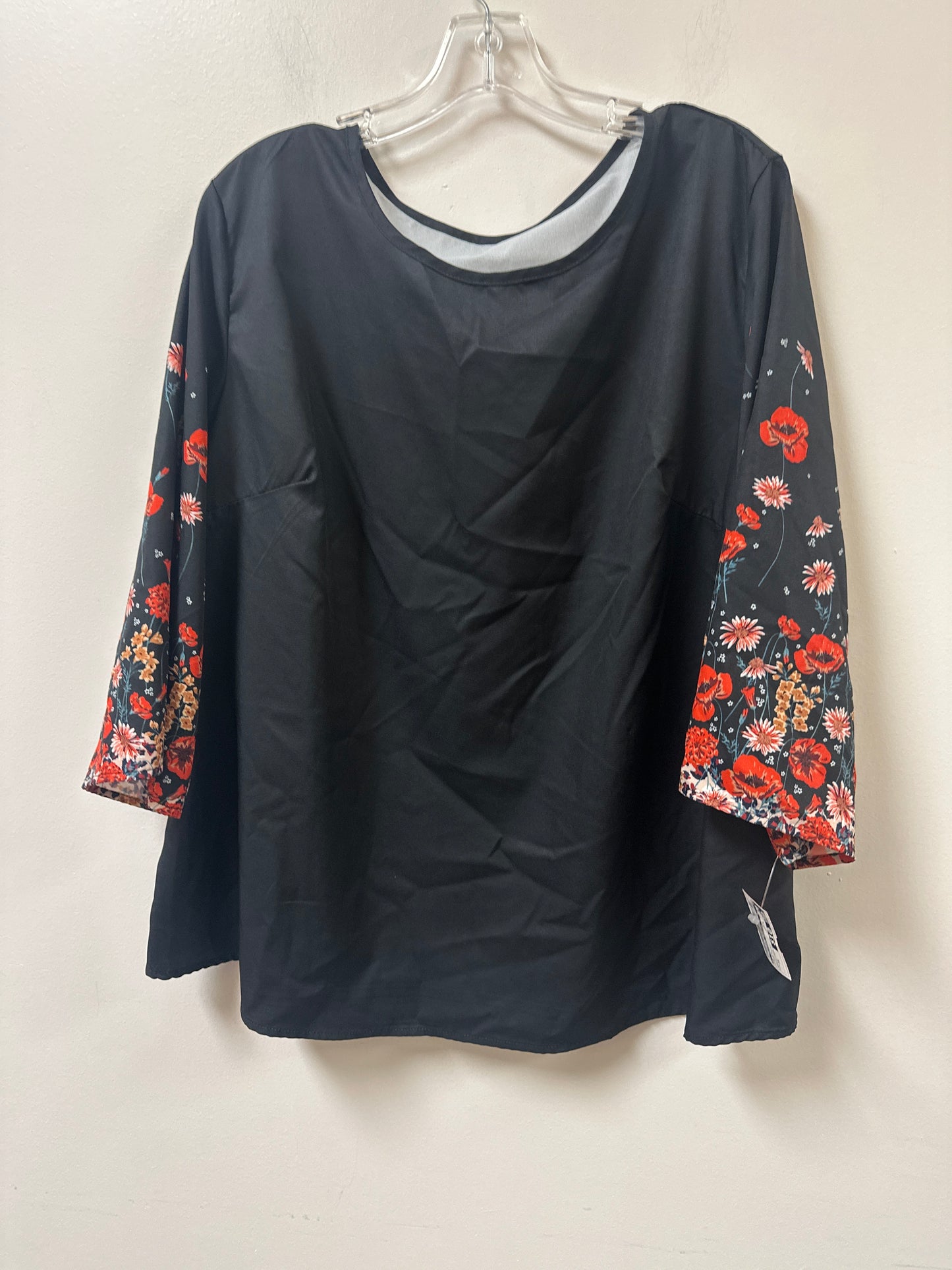 Top Long Sleeve By Clothes Mentor In Floral Print, Size: 3x