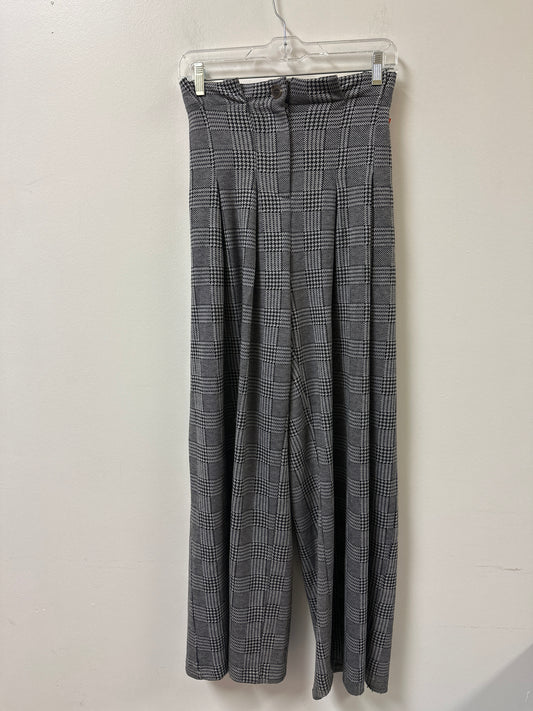 Pants Wide Leg By Maeve In Black & Grey, Size: 12