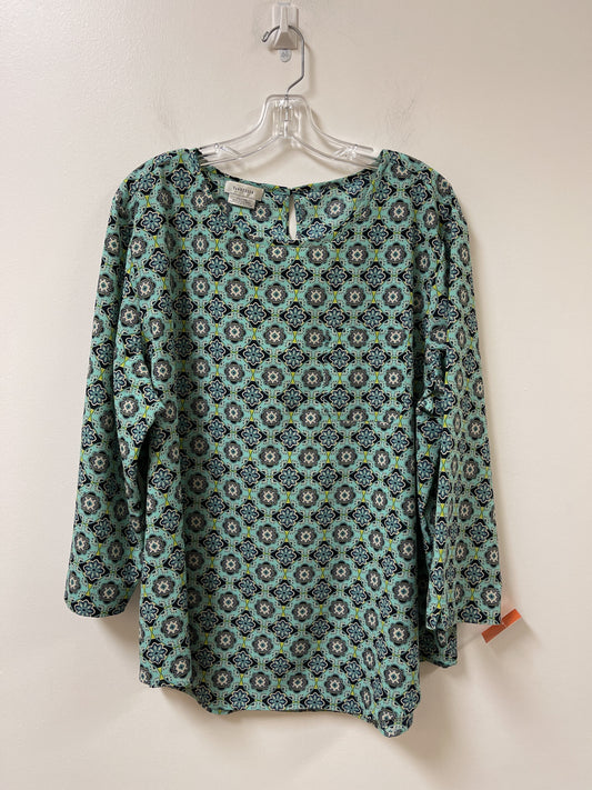 Top Long Sleeve By Van Heusen  Size: 2x