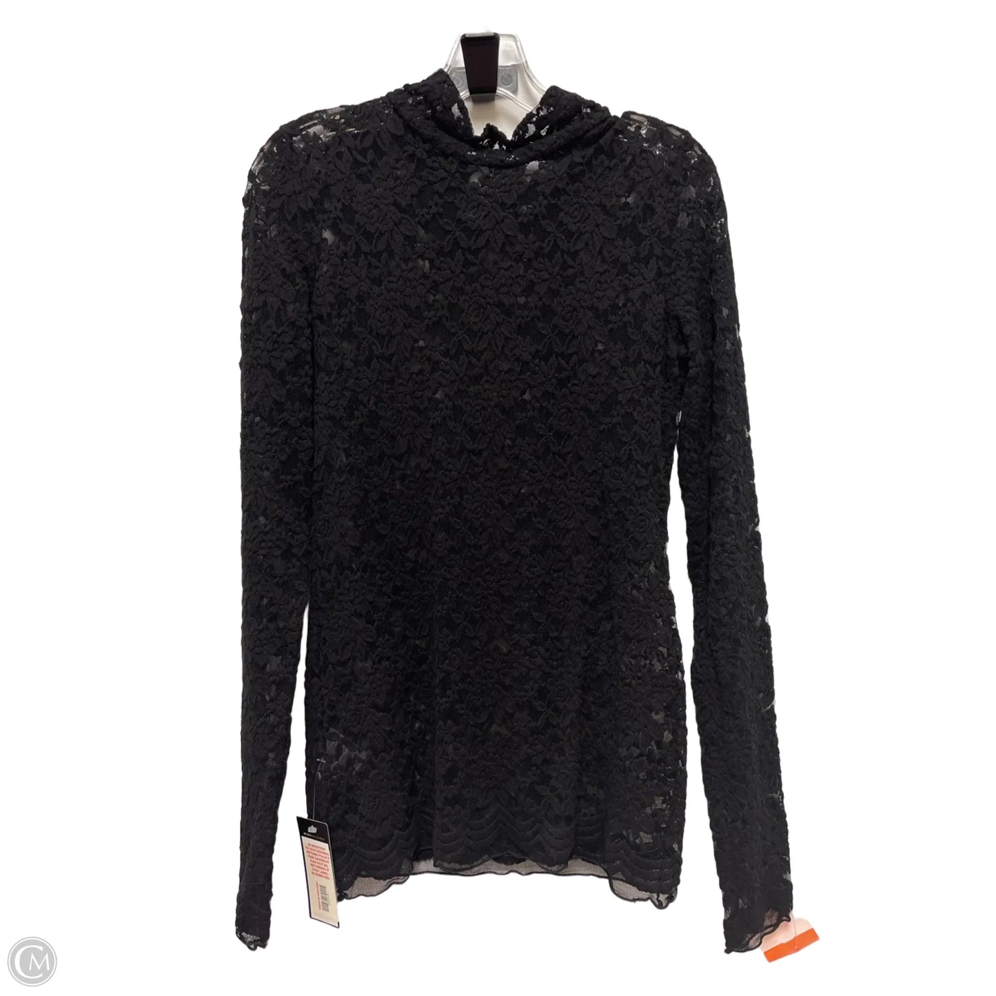 Top Long Sleeve By Bcbgmaxazria In Black, Size: M