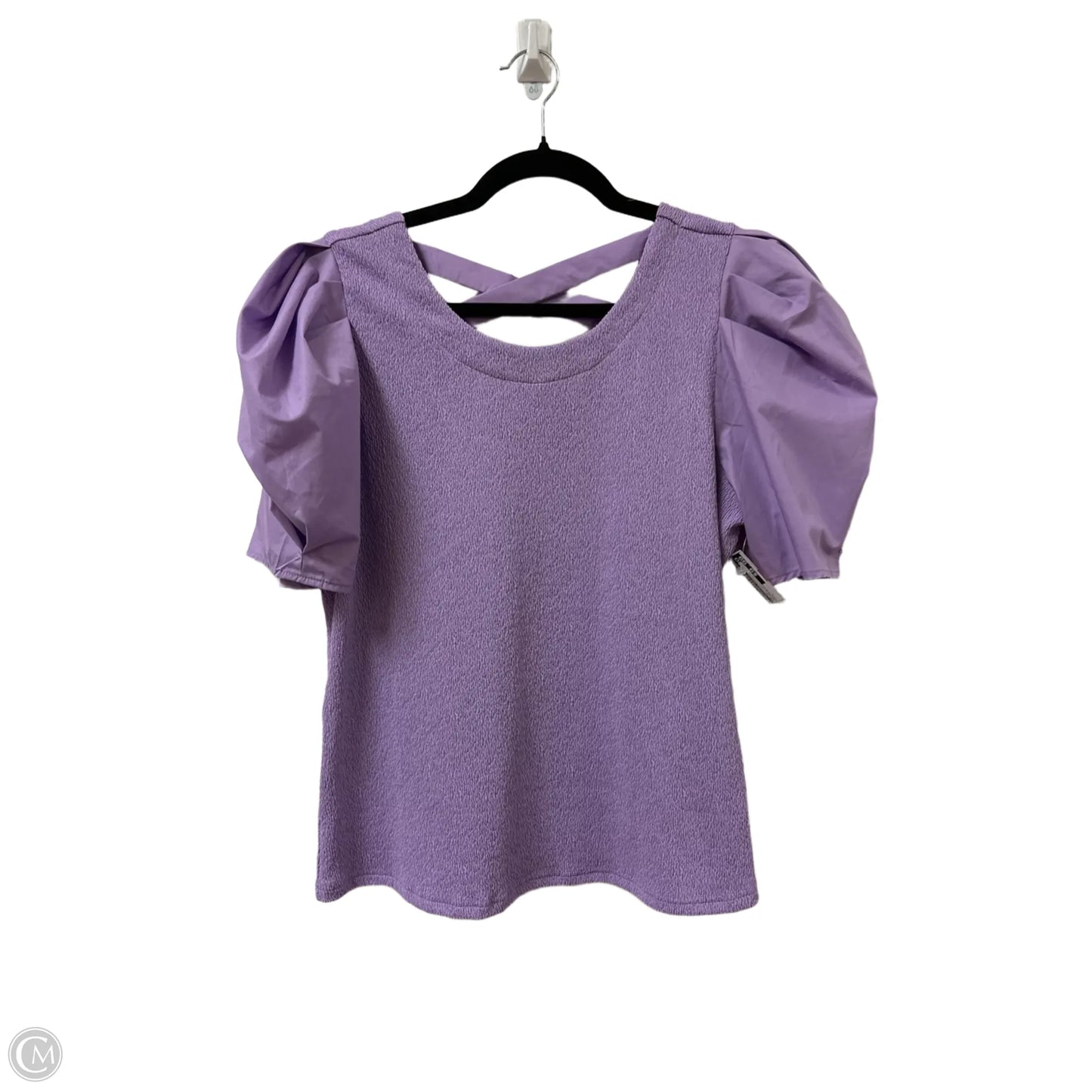 Top Short Sleeve By Clothes Mentor In Purple, Size: L