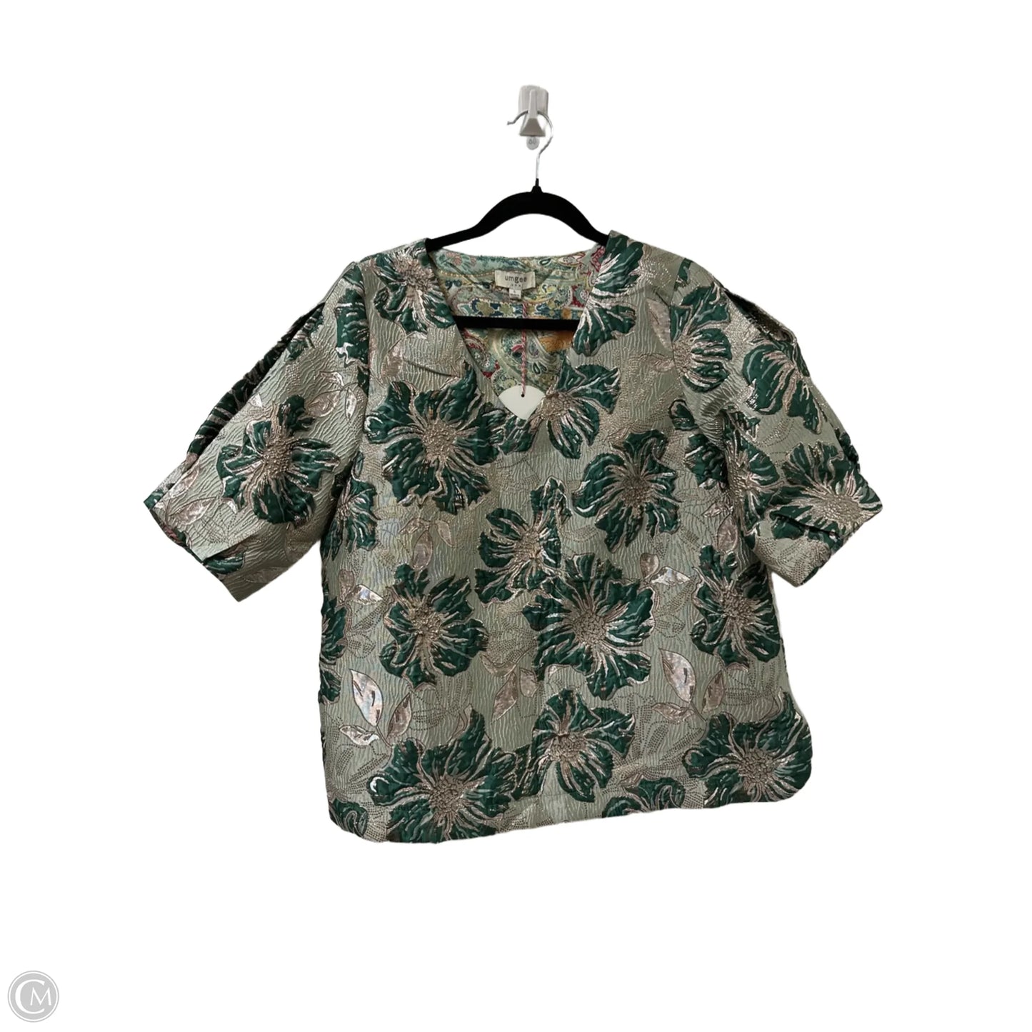 Top Short Sleeve By Umgee In Green, Size: L