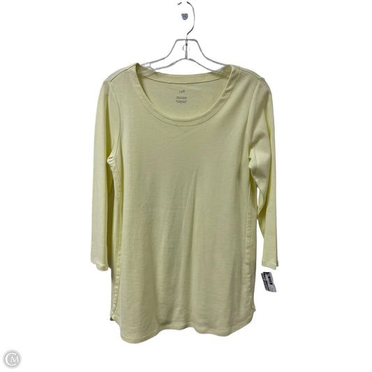 Top Long Sleeve By J. Jill In Yellow, Size: S