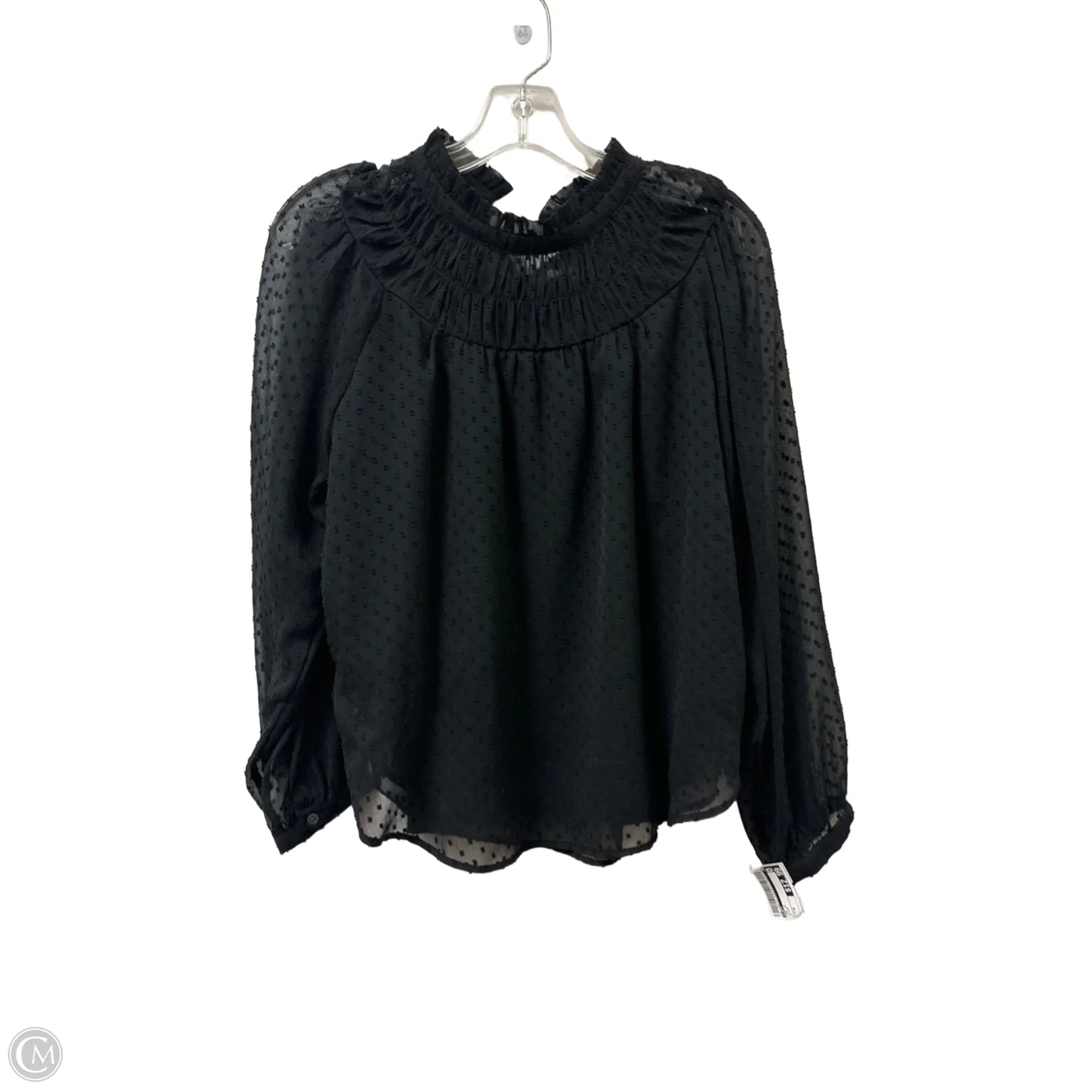 Top Long Sleeve By Loft In Black, Size: M