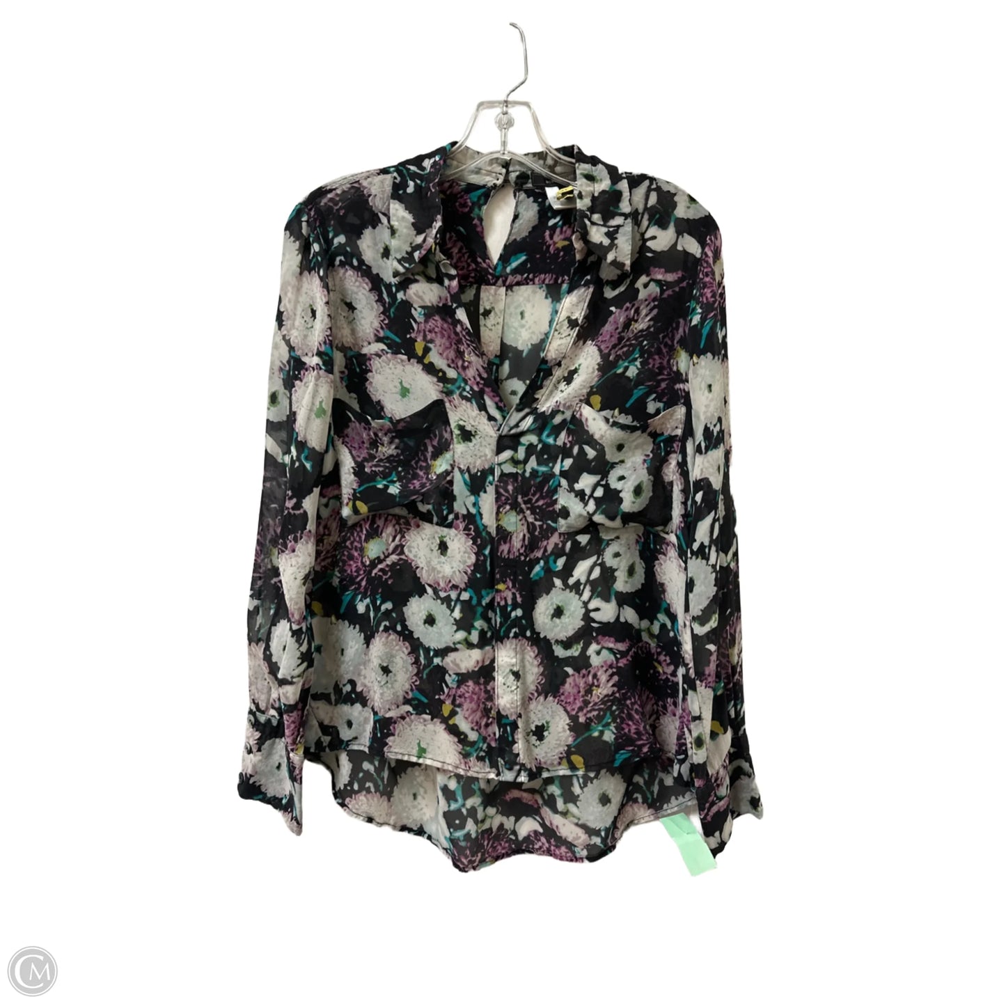 Top Long Sleeve By Bcbgmaxazria In Multi-colored, Size: S