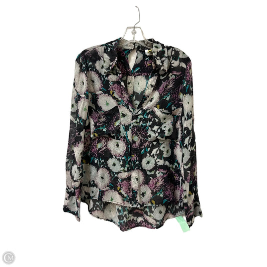 Top Long Sleeve By Bcbgmaxazria In Multi-colored, Size: S