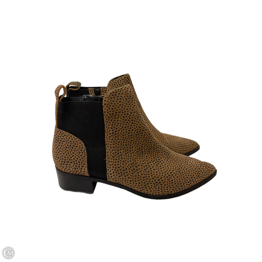 Boots Ankle Heels By Crown Vintage In Animal Print, Size: 8.5