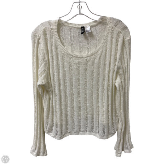 Top Long Sleeve By Divided In Cream, Size: L