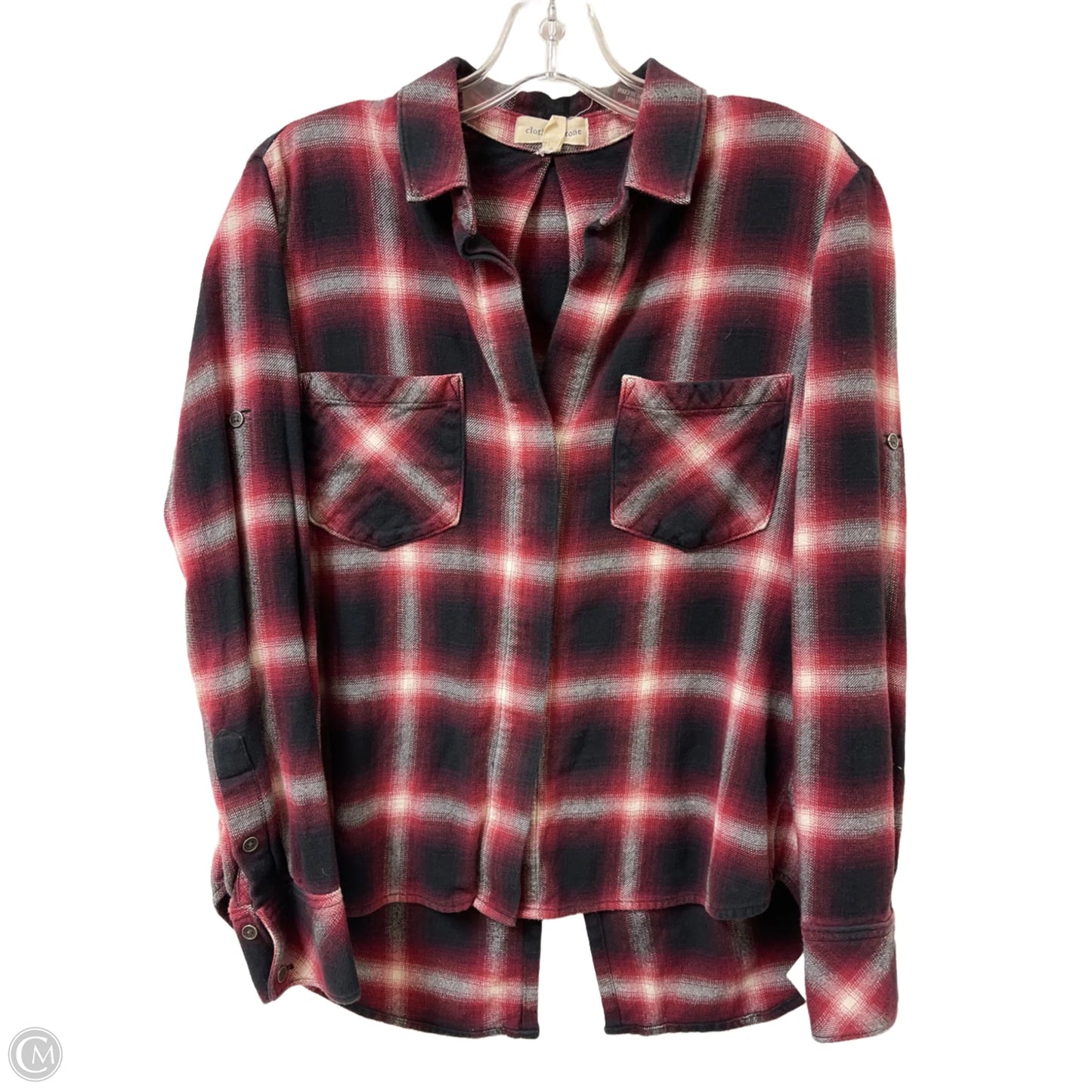 Blouse Long Sleeve By Cloth & Stone In Red, Size: S