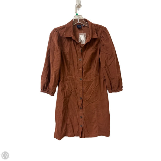 Dress Casual Midi By Gap In Brown, Size: S
