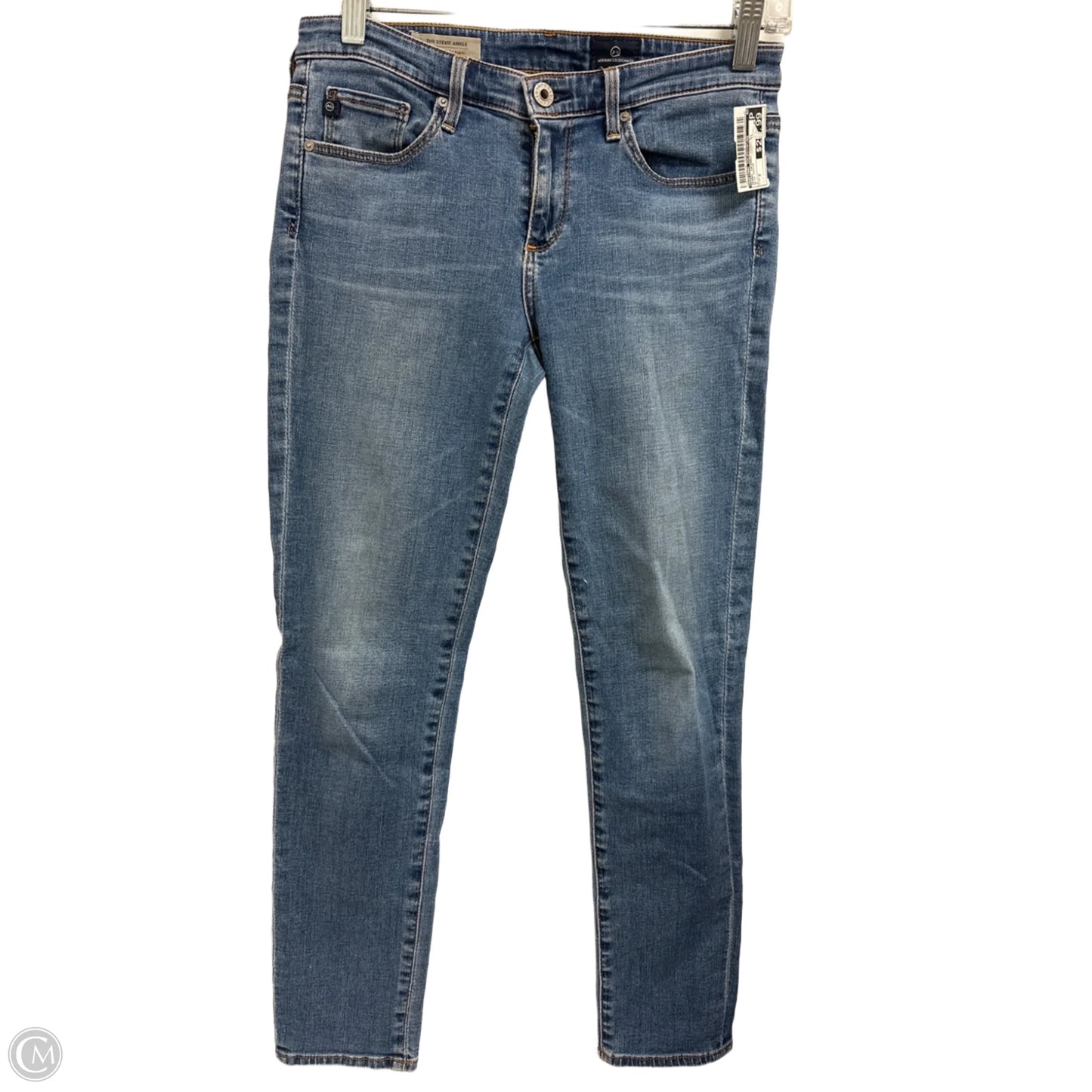 Jeans Skinny By Adriano Goldschmied In Blue Denim, Size: 2
