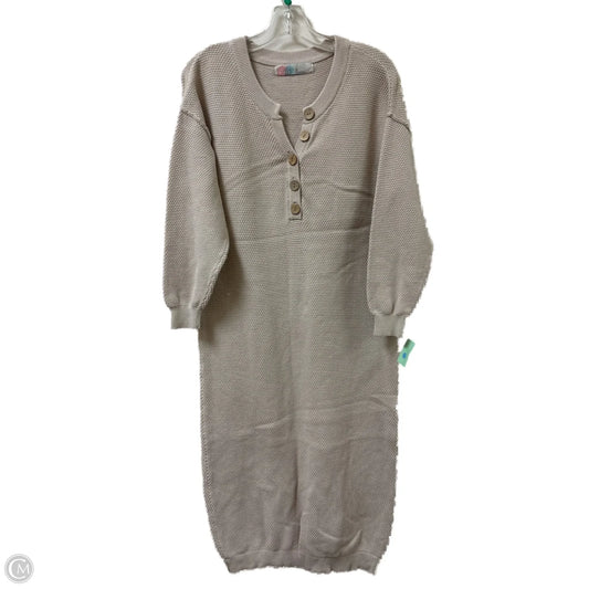 Dress Casual Midi By Free People In Cream, Size: Xs