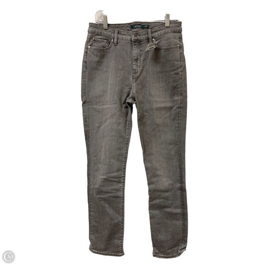 Jeans Straight By Lauren By Ralph Lauren In Grey, Size: 8