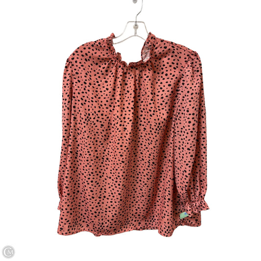 Top Long Sleeve By Clothes Mentor In Animal Print, Size: 1x