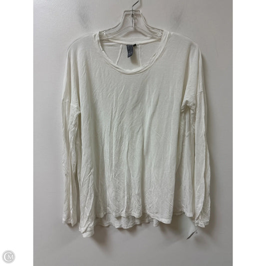 Athletic Top Long Sleeve Collar By Sweaty Betty In White, Size: S