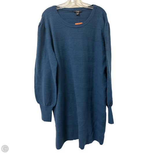 Dress Sweater By Dalia In Blue, Size: 1x