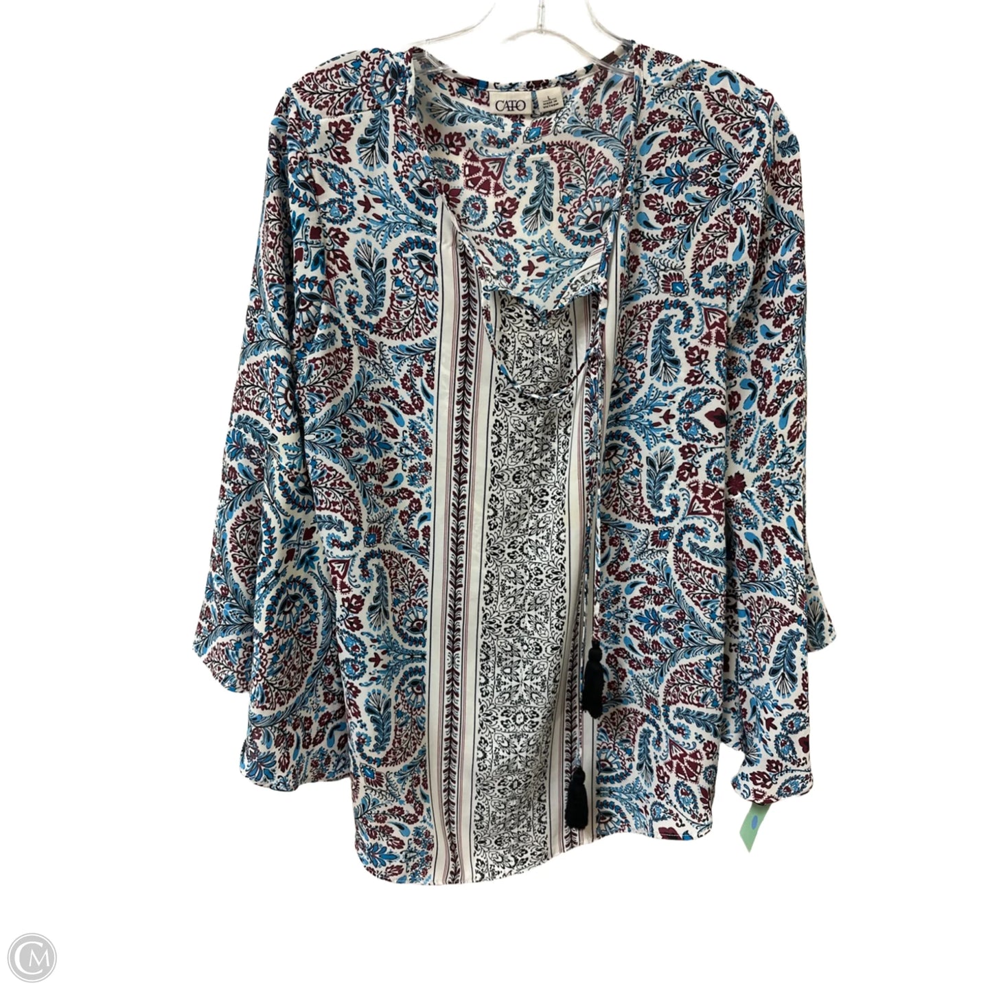 Top Long Sleeve By Cato In Blue & Purple, Size: L