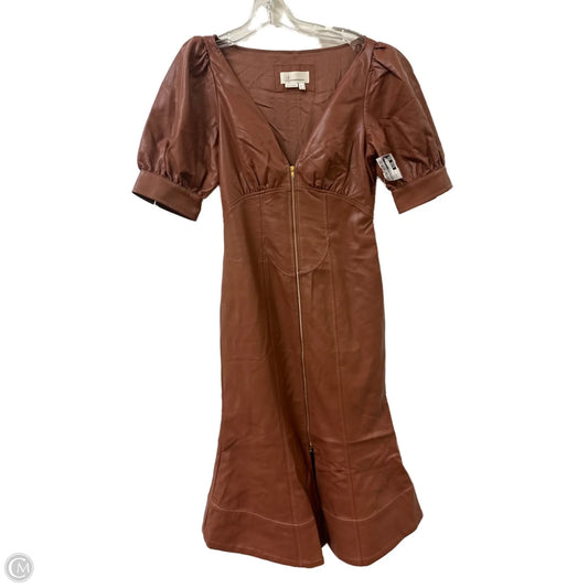 Dress Casual Maxi By Anthropologie In Brown, Size: S