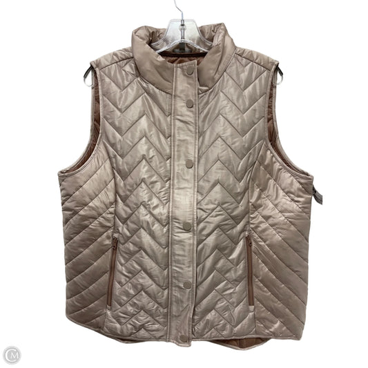 Vest Puffer & Quilted By Talbots In Gold, Size: Xlp