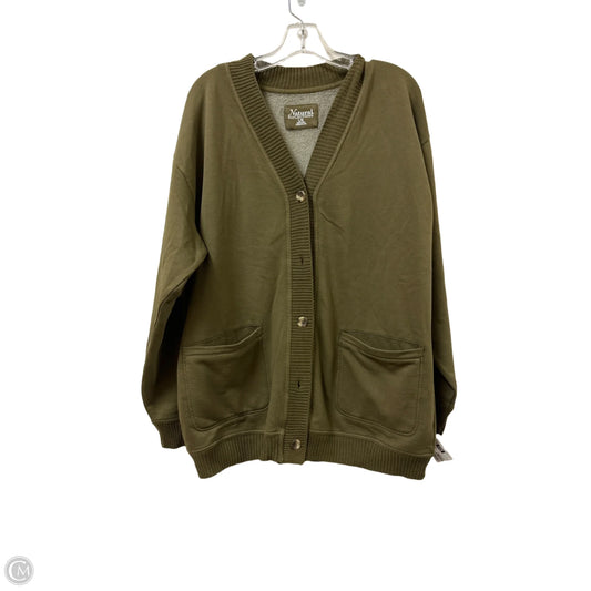 Cardigan By Natural Reflections In Green, Size: L