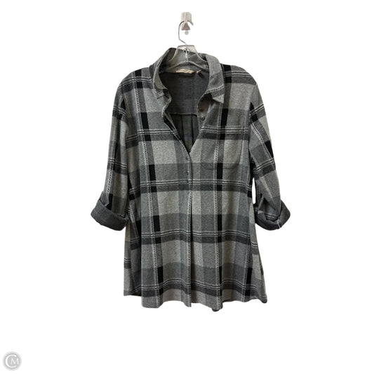 Sweater By Soft Surroundings In Black & Grey, Size: M
