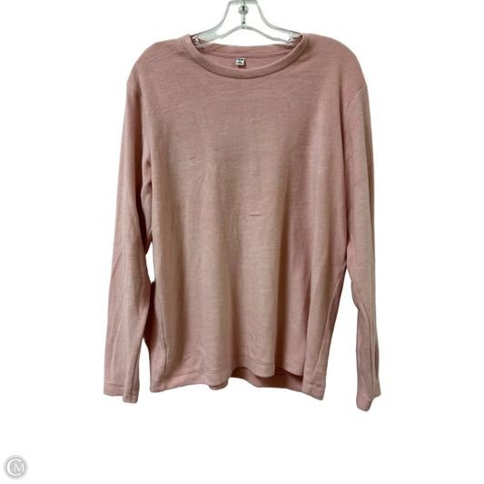 Sweater By Uniqlo In Pink, Size: Xl