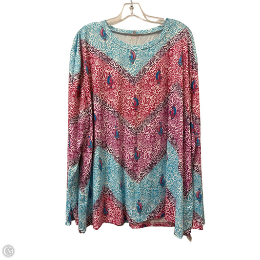 Top Long Sleeve By Clothes Mentor In Multi-colored, Size: 4x