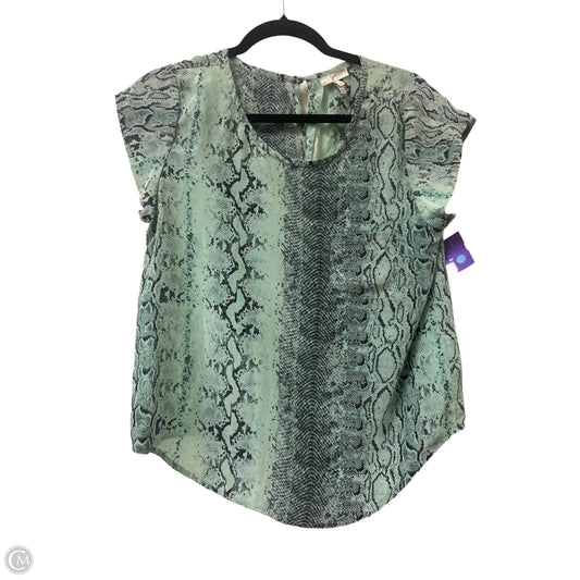Top Short Sleeve By Joie In Snakeskin Print, Size: L