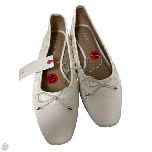 Shoes Flats By Esprit In Cream, Size: 10