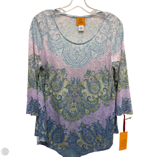 Top Long Sleeve By Ruby Rd In Blue & Purple, Size: M