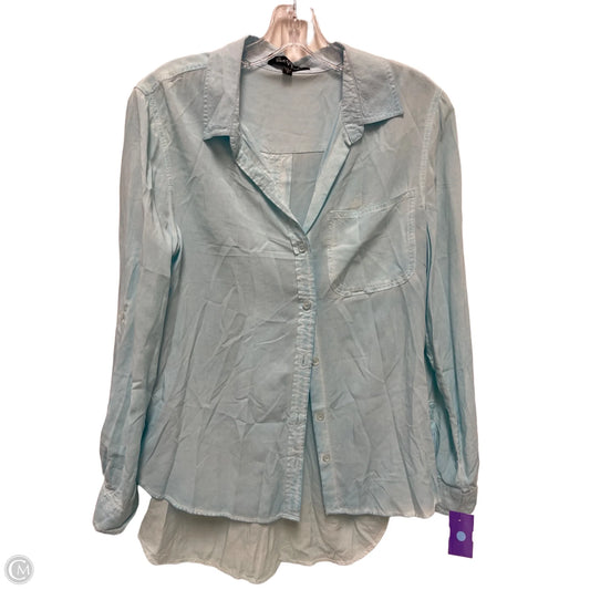 Blouse Long Sleeve By Velvet Heart In Blue, Size: S
