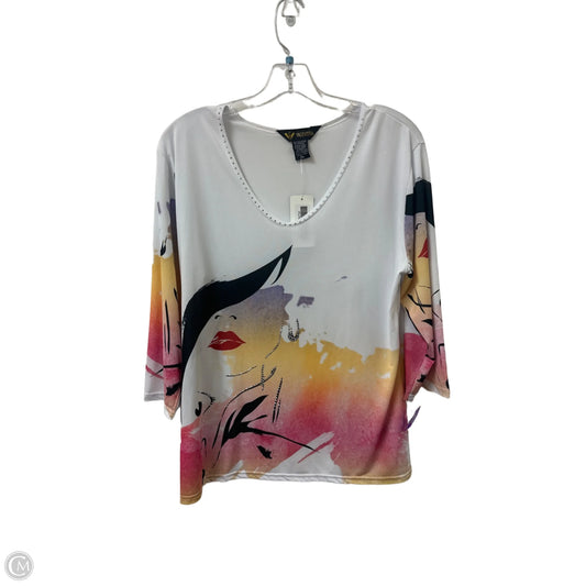 Top Long Sleeve By Clothes Mentor In Multi-colored, Size: M