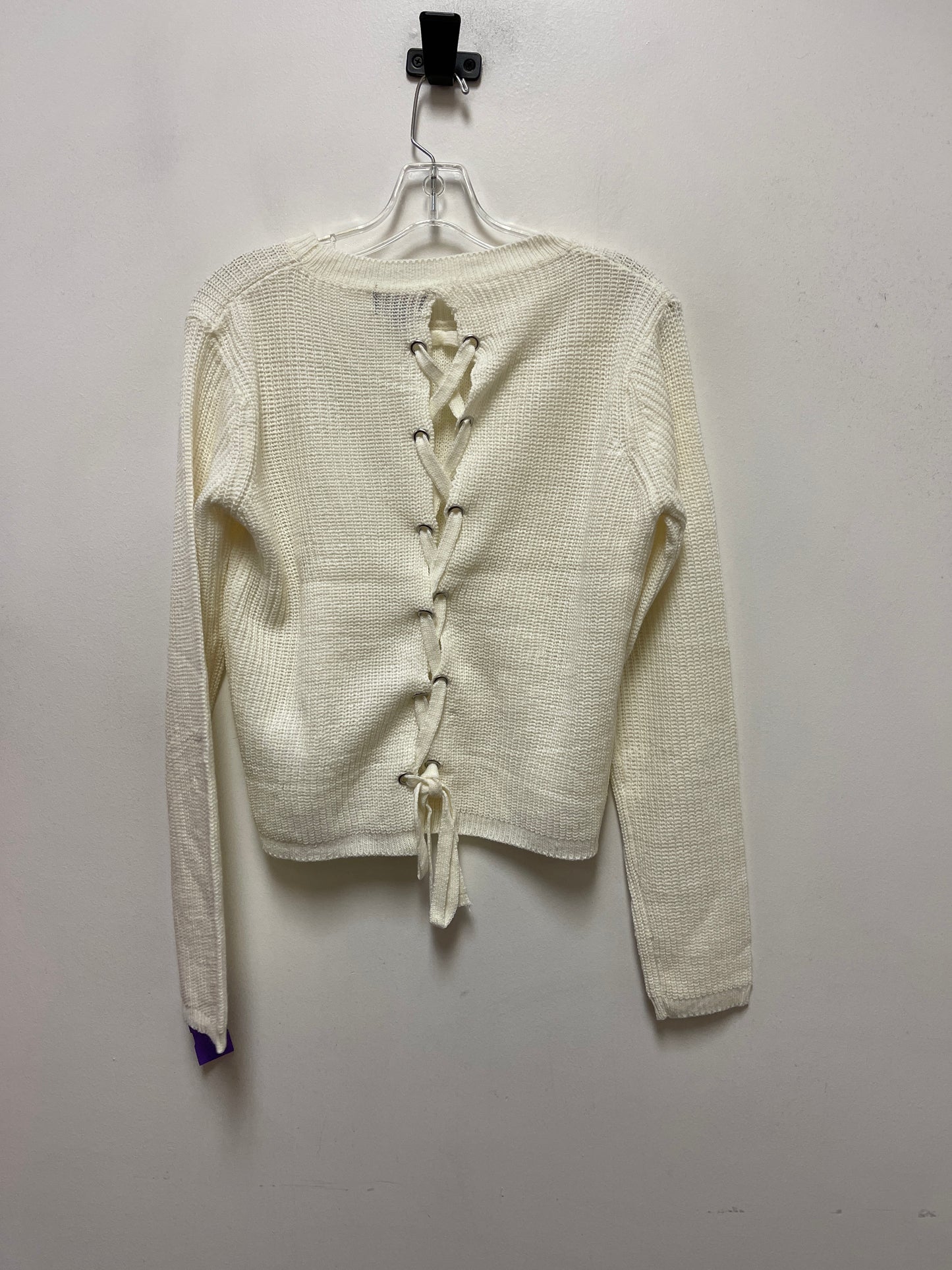 Sweater By Ambiance Apparel In Cream, Size: M