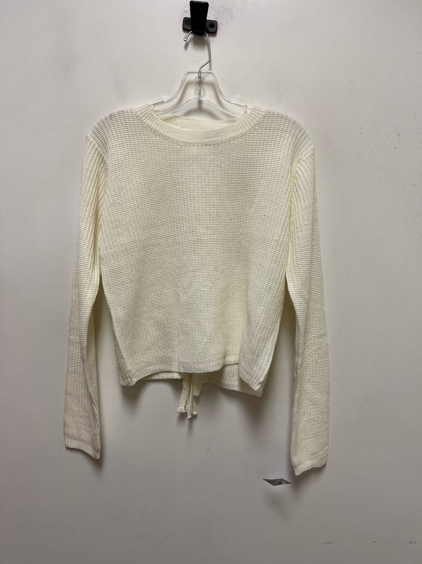 Sweater By Ambiance Apparel In Cream, Size: M