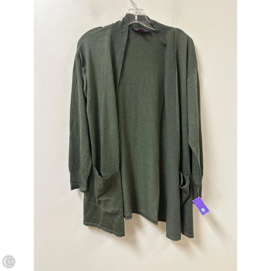 Cardigan By Gloria Vanderbilt In Green, Size: Xl