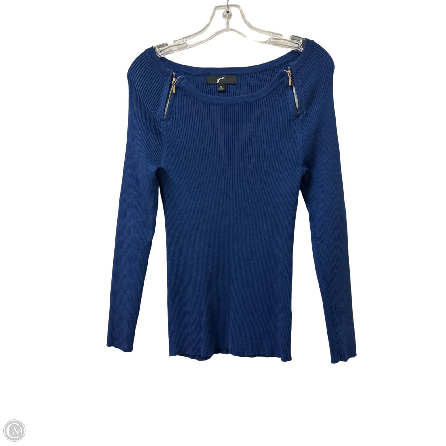 Top Long Sleeve By Clothes Mentor In Blue, Size: Small