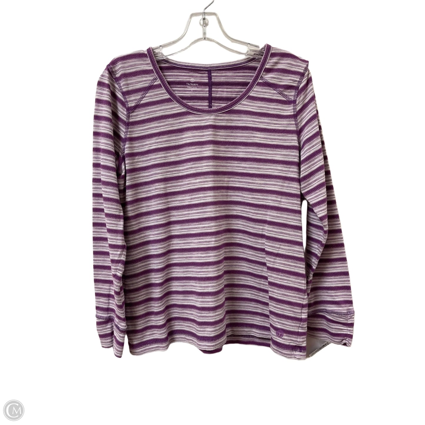 Top Long Sleeve By Talbots In Purple, Size: L