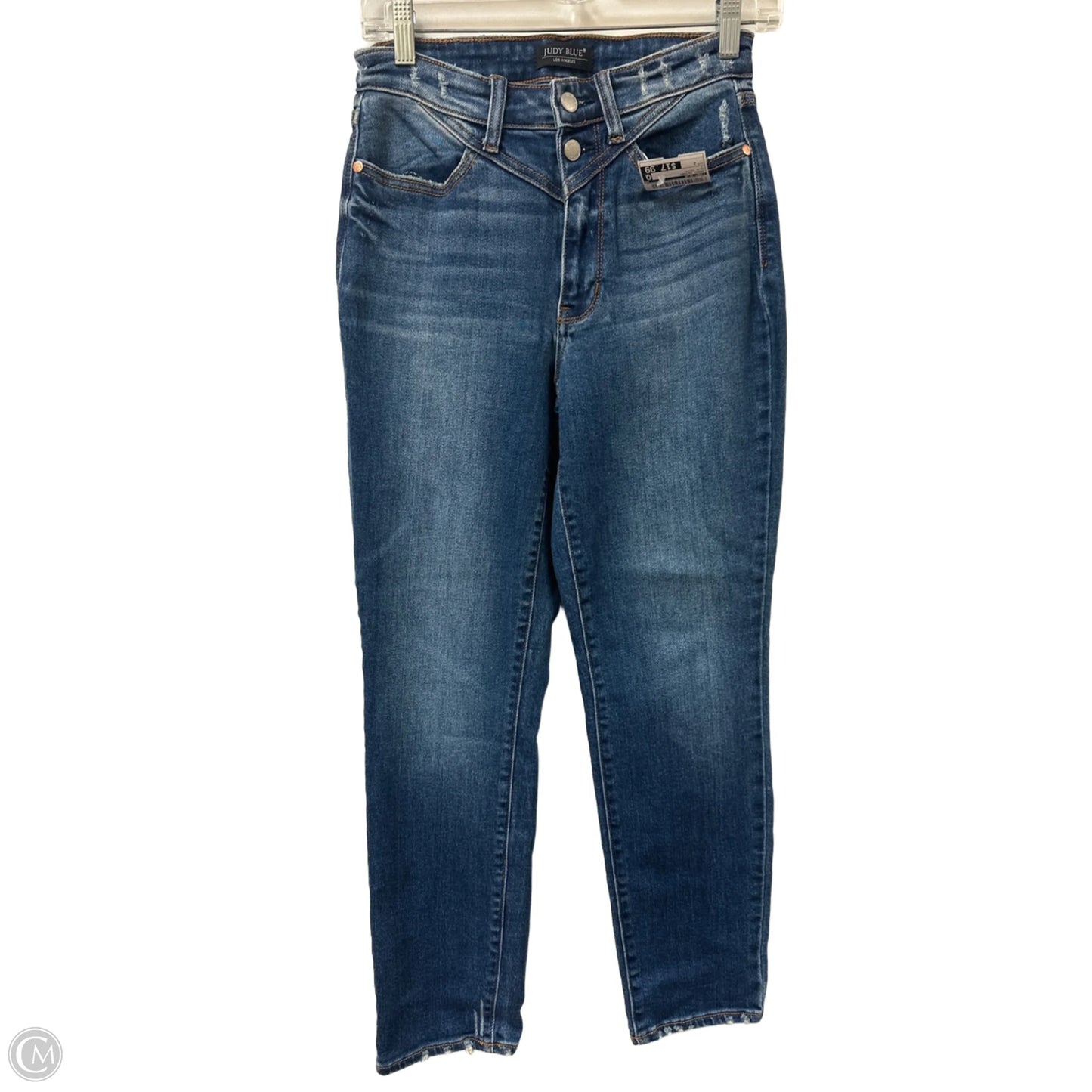Jeans Skinny By Judy Blue In Blue Denim, Size: 2