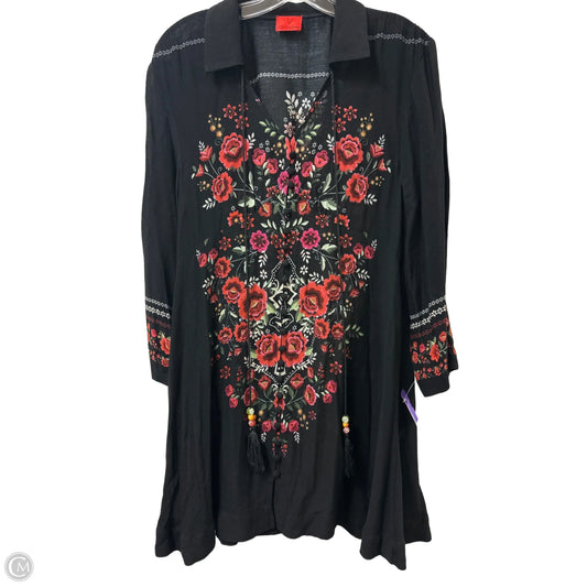 Dress Casual Midi By Cristian In Floral Print, Size: M