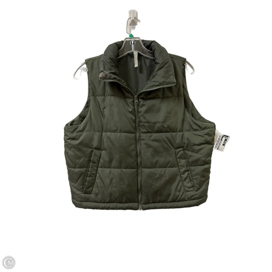 Vest Puffer & Quilted By Clothes Mentor In Green, Size: S