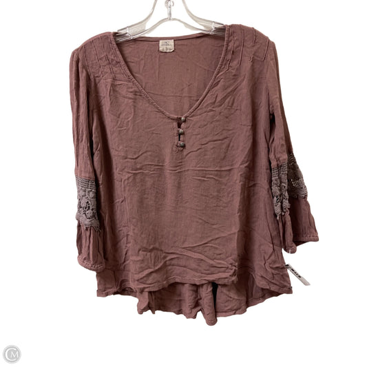Top Long Sleeve By Oneill In Pink, Size: S
