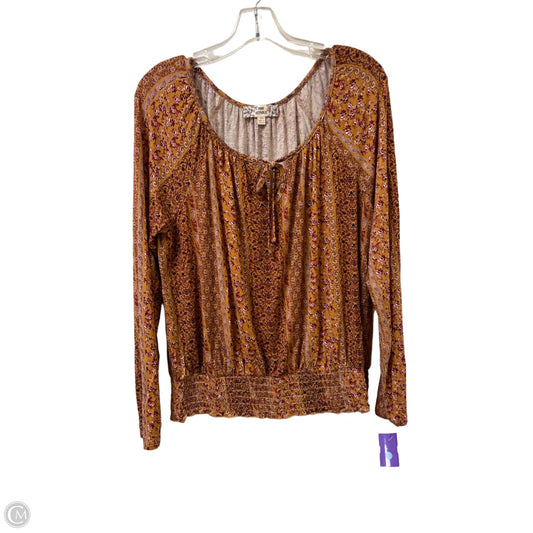 Top Long Sleeve By Pink Republic In Yellow, Size: Xl