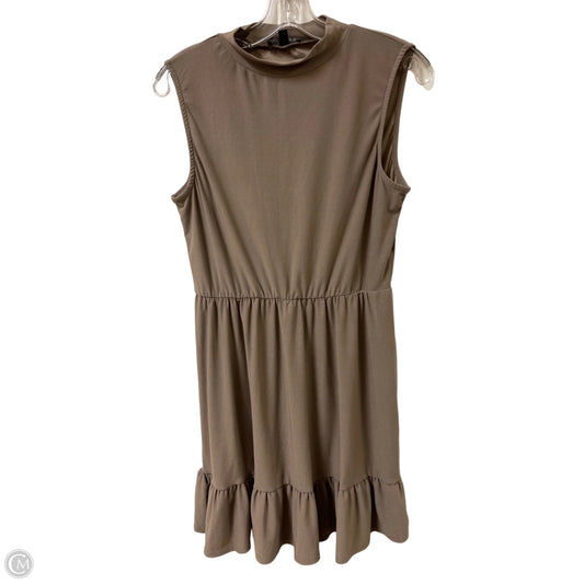 Dress Casual Midi By As U Wish In Brown, Size: M