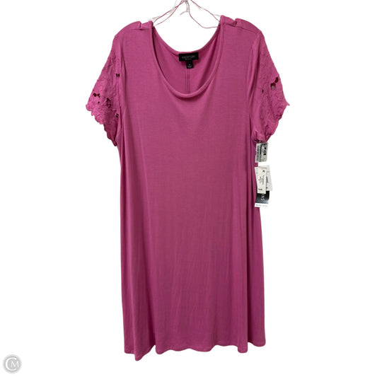 Dress Casual Midi By Perceptions In Pink, Size: Xl