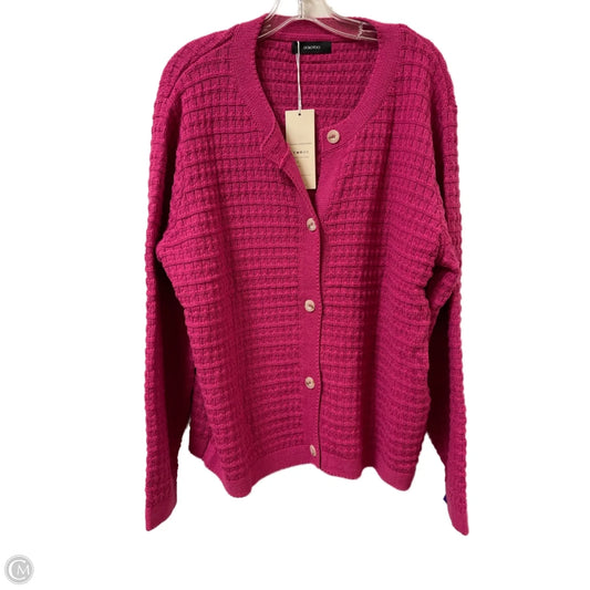 Cardigan By Clothes Mentor In Pink, Size: Xl